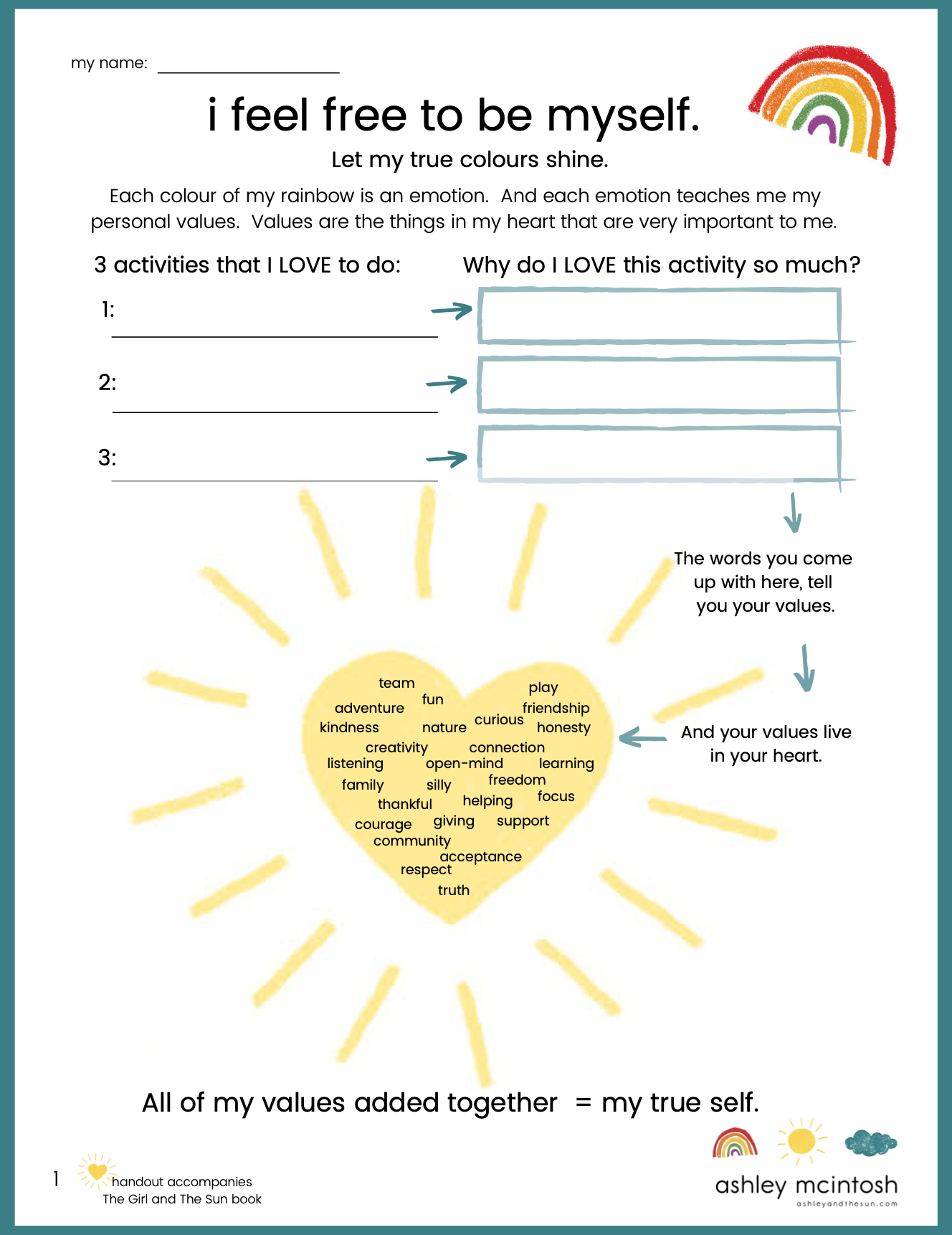 Printable Self Awareness Worksheets For Students Printable Self Awareness Worksheets For Students