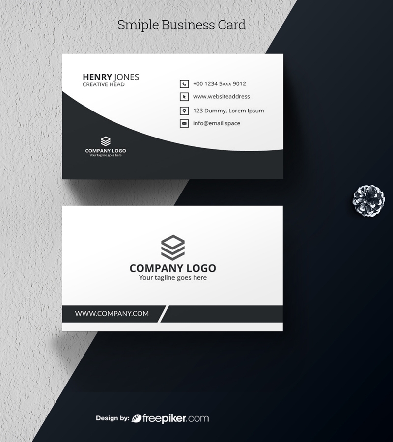 Free Printable Simple Business Card Template
