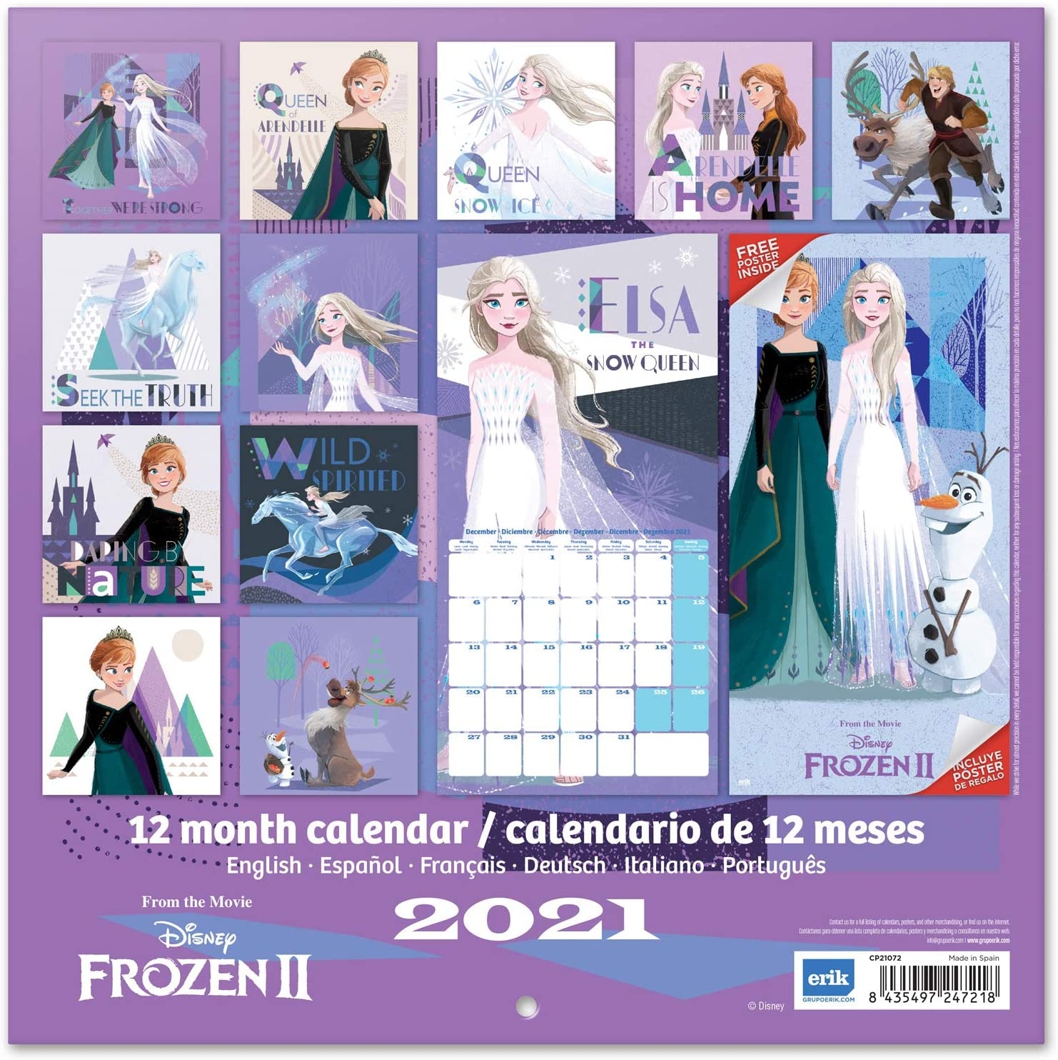 Frozen Calendar Printable Frozen Calendar Printable