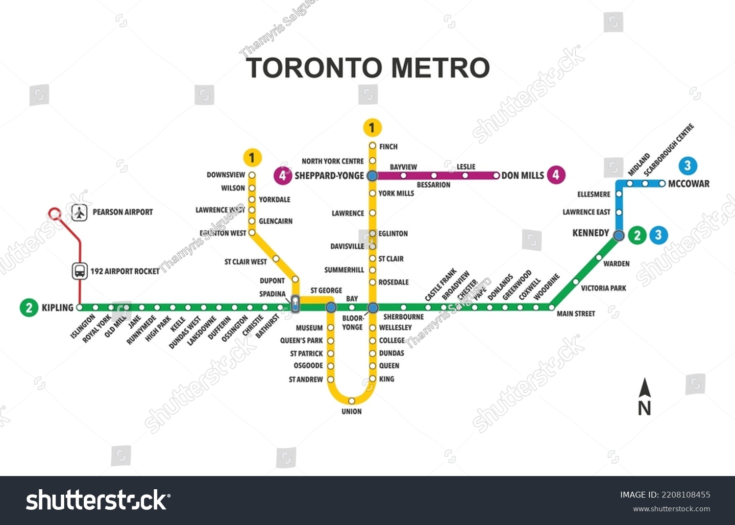 Full Map Toronto Metro Subway Map Stock Vector Royalty Free 2208108455 Shutterstock Full Map Toronto Metro Subway Map Stock Vector Royalty Free 2208108455 Shutterstock