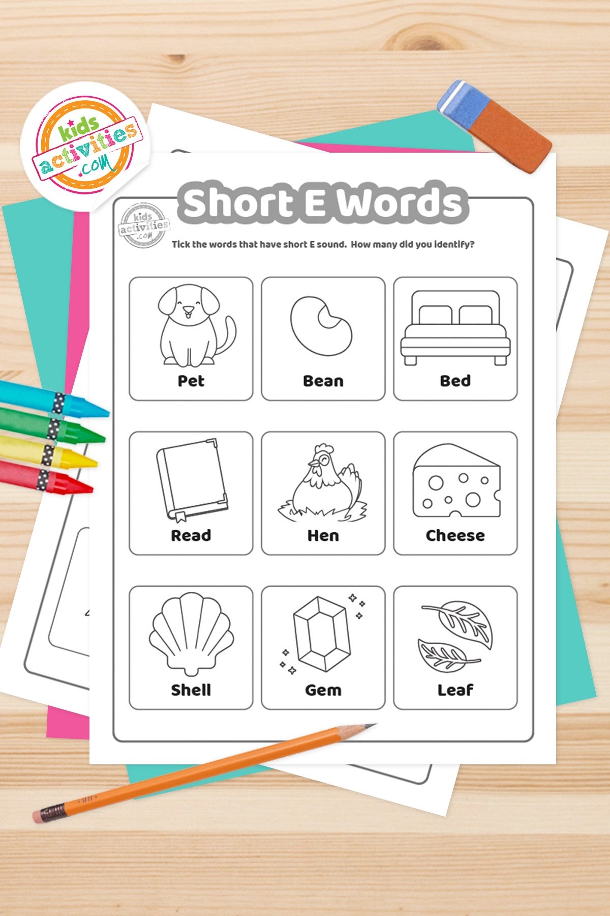 Fun Short E Words Worksheets Kids Activities Blog Fun Short E Words Worksheets Kids Activities Blog