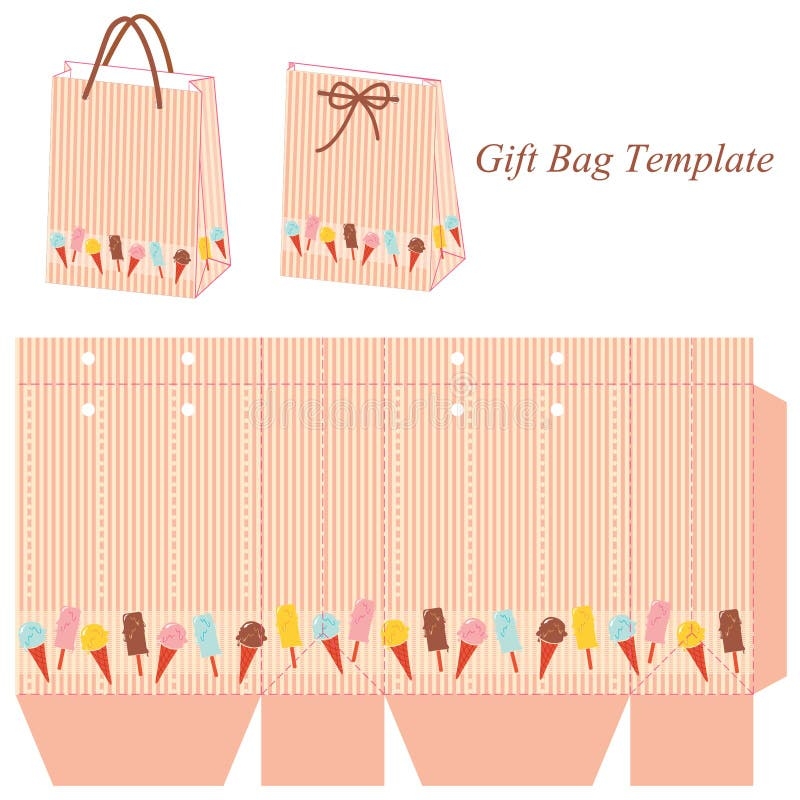 Gift Bag Template Stock Illustrations 34 051 Gift Bag Template 