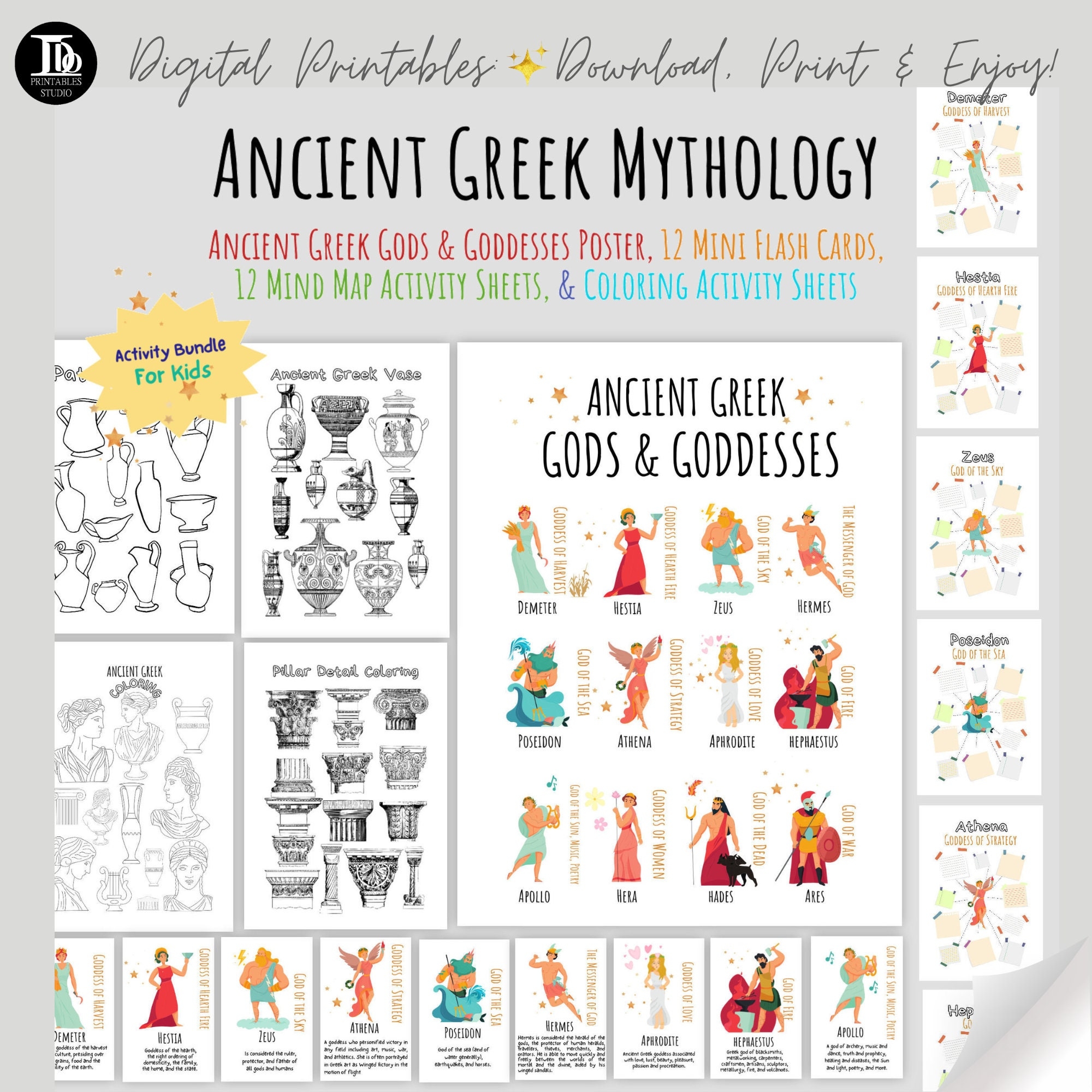 Free Printable Greek Mythology Worksheets Free Printable Greek Mythology Worksheets