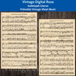 Hallelujah Chorus G F Handel s Messiah Printable Vintage Hymn Sheet Music Etsy UK