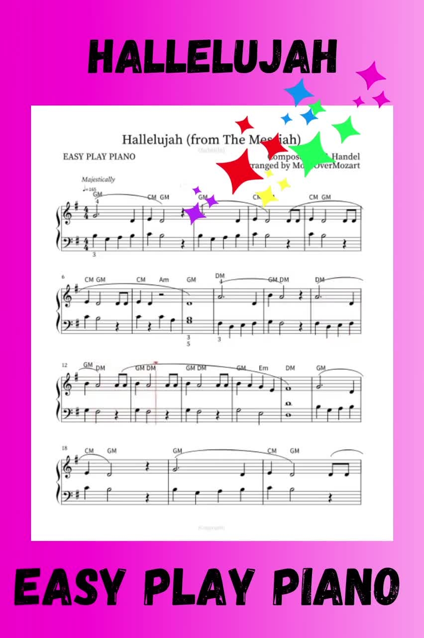 Free Printable Christmas Hallelujah Sheet Music