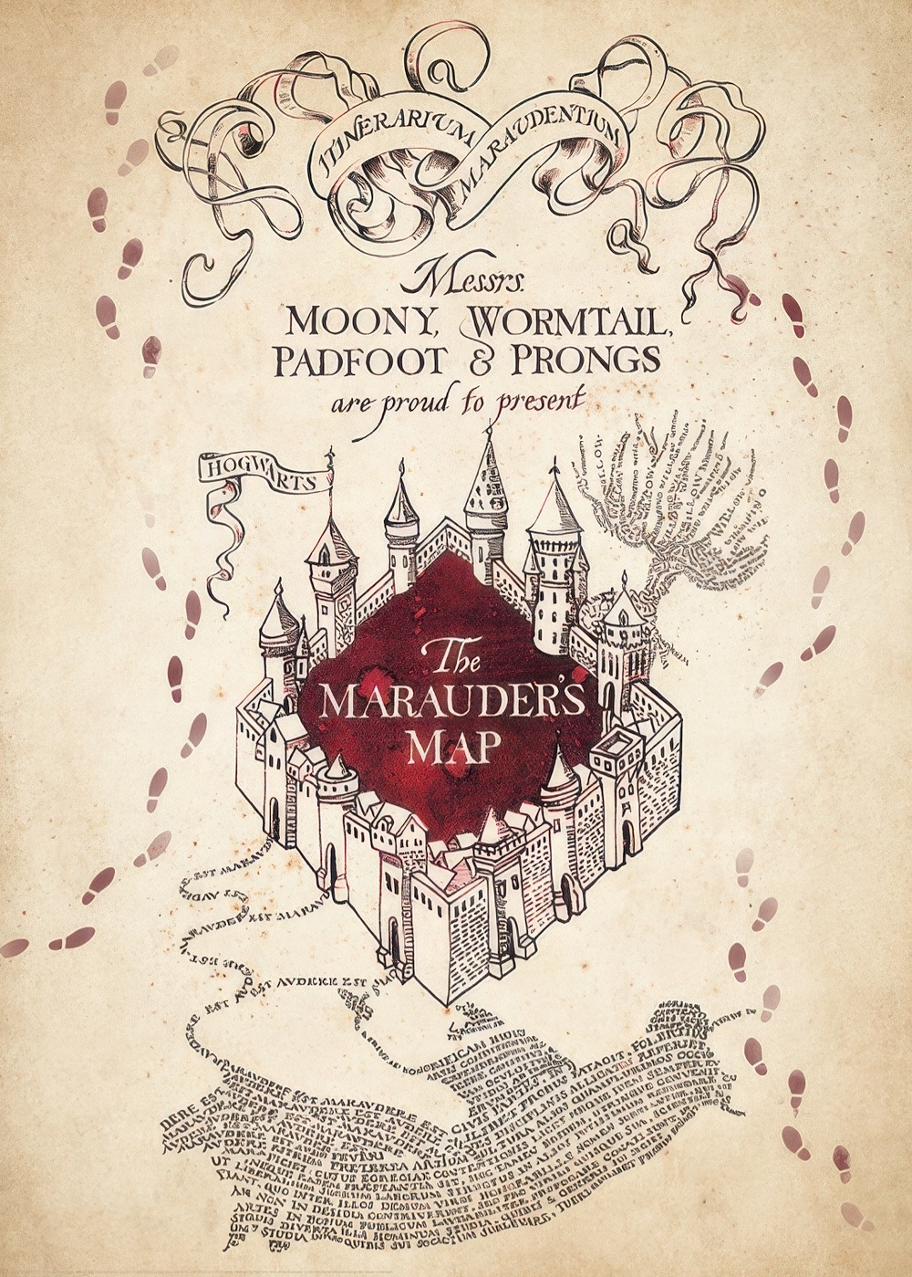 Harry Potter Marauder s Map Print