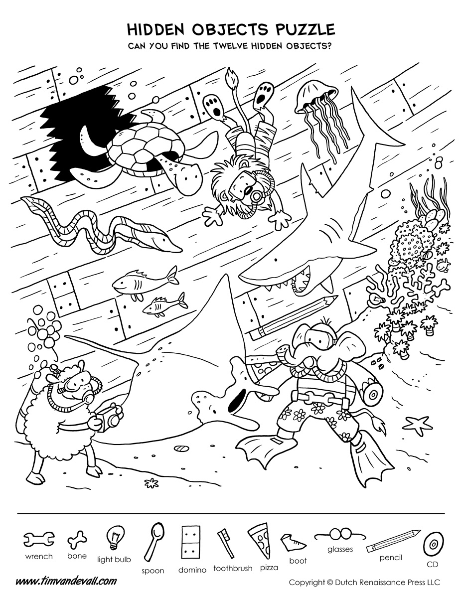 Free Printable Hidden Pictures Worksheets Free Printable Hidden Pictures Worksheets