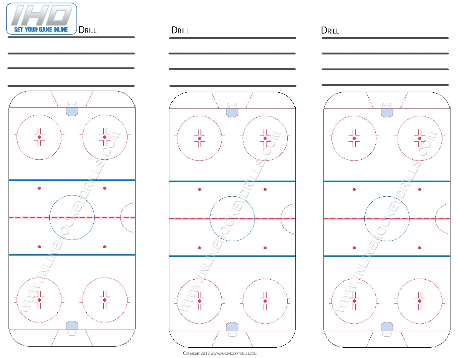 Hockey Drill Sheet Sheet