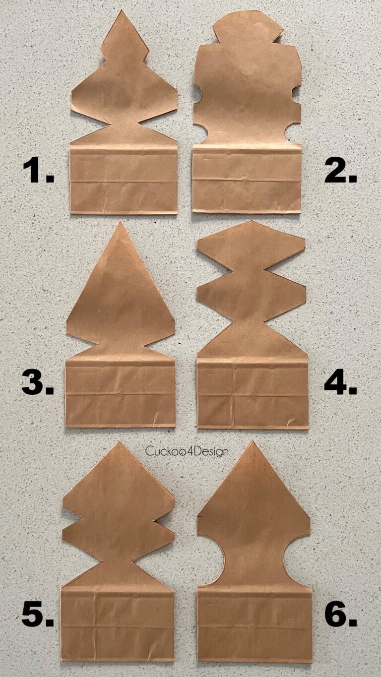 How To Make 3D Paper Bag Snowflakes Using Lunch Bags Cuckoo4Design