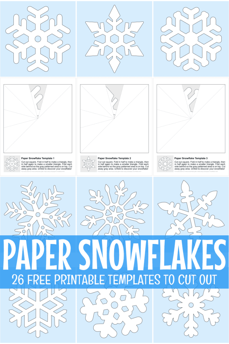 How To Make Paper Snowflakes Free Printable Patterns