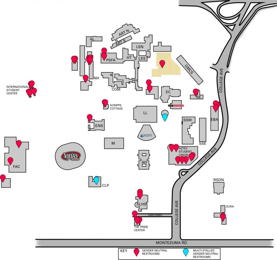 Printable Sdsu Campus Map