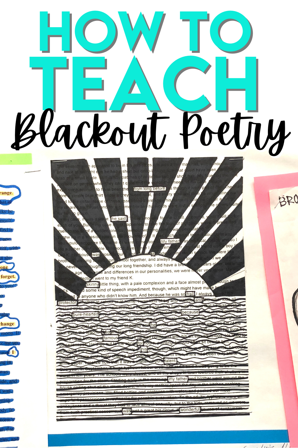 How To Teach Blackout Poetry 6 Simple Steps For Classroom Instruction The Daring English Teacher