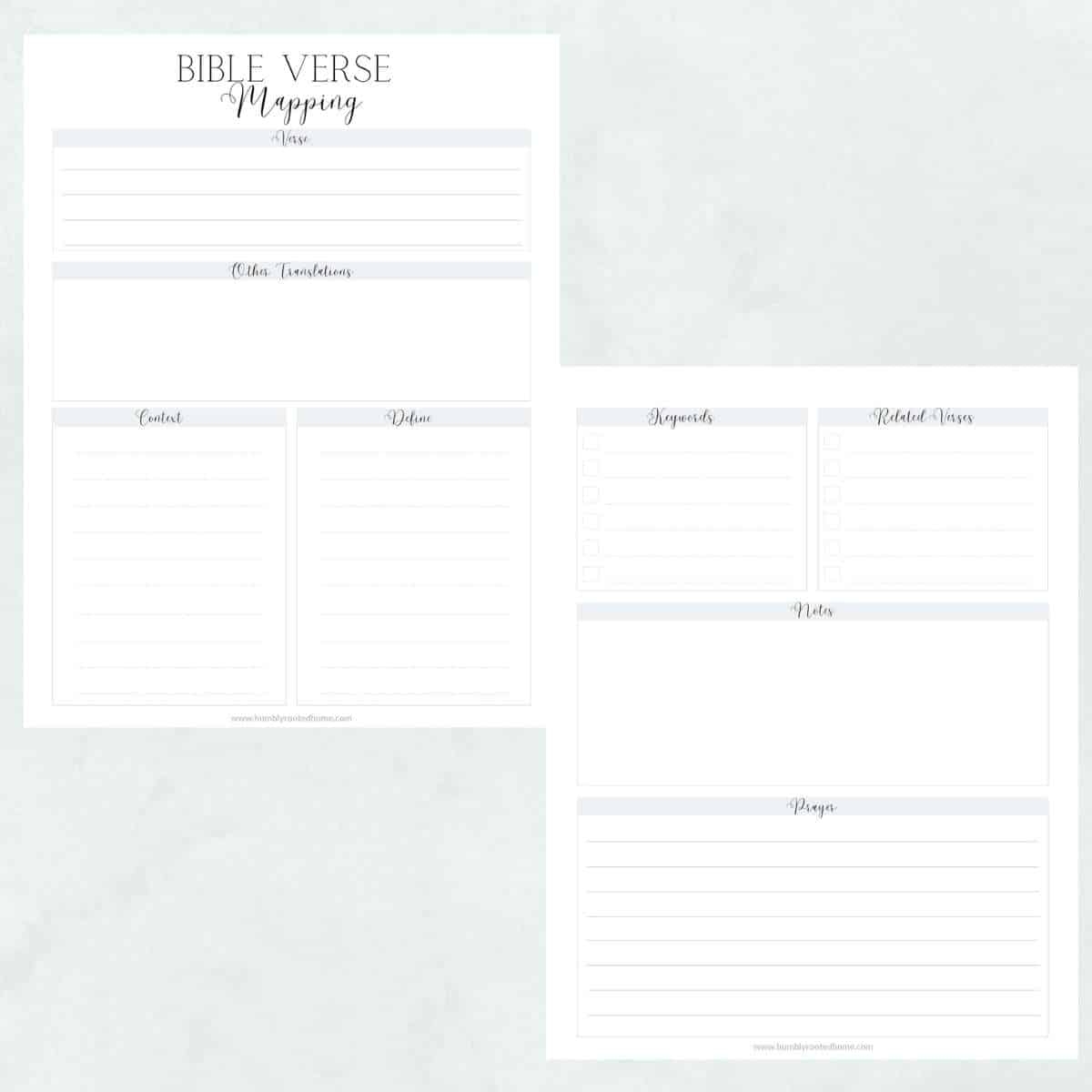 How To Use Bible Verse Mapping Free Printable Worksheet 