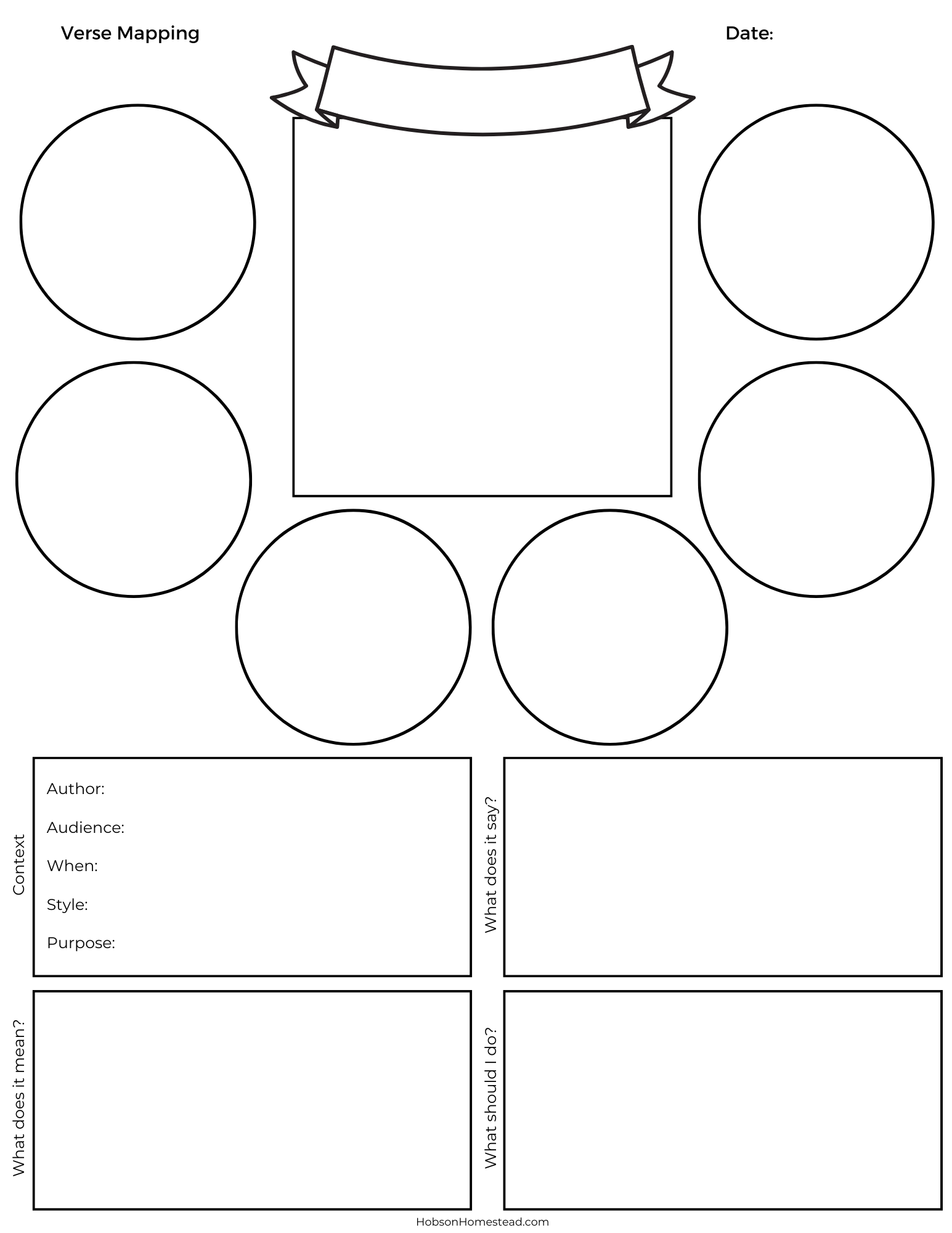 How To Verse Map And A Free Verse Mapping Template The Hobson