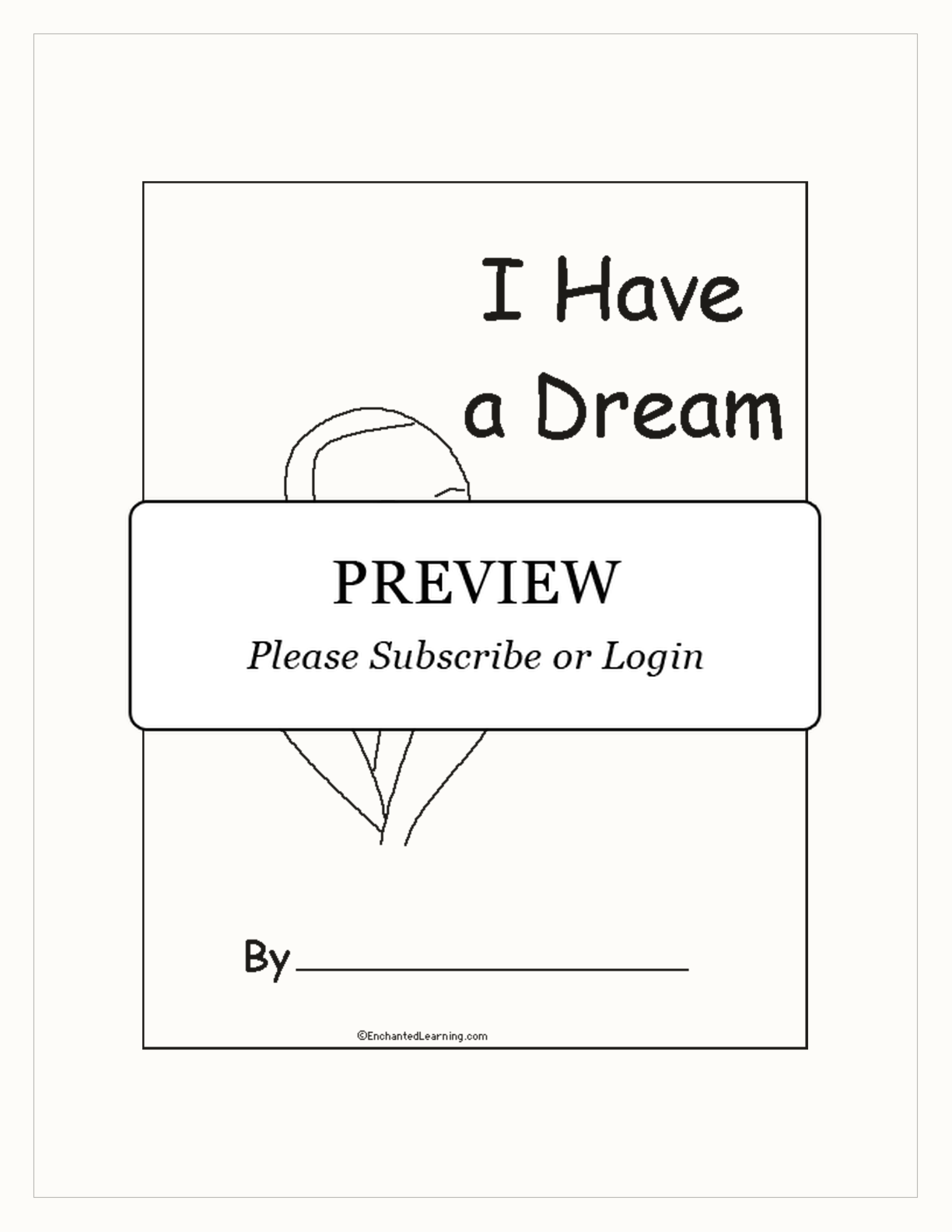 I Have A Dream Martin Luther King Jr Printable Book Enchanted Learning