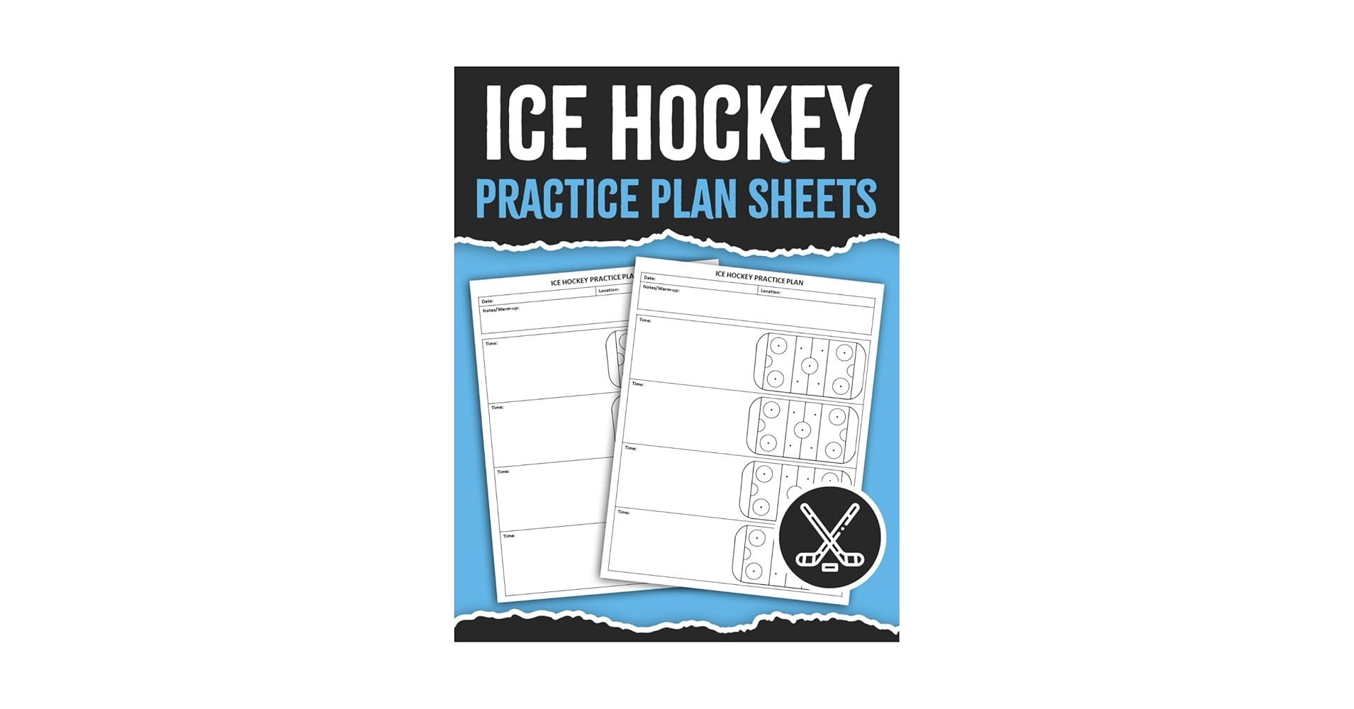 Ice Hockey Practice Plan Sheets Ice Hockey Training Planner Notebook Ice Hockey Practice Plan Sheet Book Publishing Blim Icpp Amazon Books