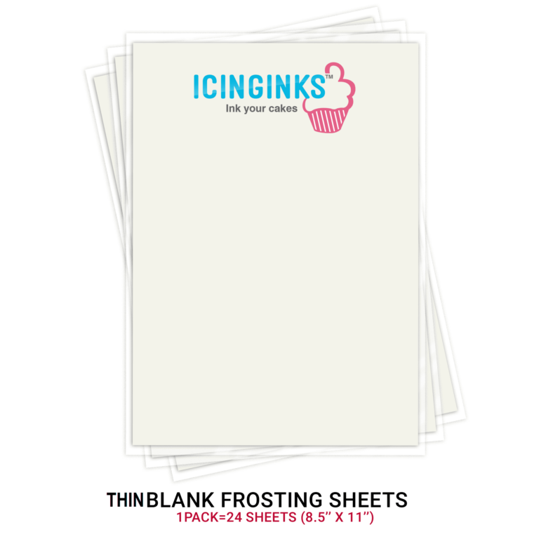 Icinginks Edible Frosting Sheets 8 5 X11 Sugar Printable Cake Bakery Decorations Pack Of 24 Walmart