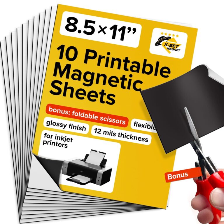 Inkjet Optimized Printable Magnetic Sheets 8 5x11 Magnet Paper For DIY Stickers Decorations Labels Easy To Print Cut Create Your Own Magnets Glossy 10pcs 8 5 X 11 10PCs Walmart