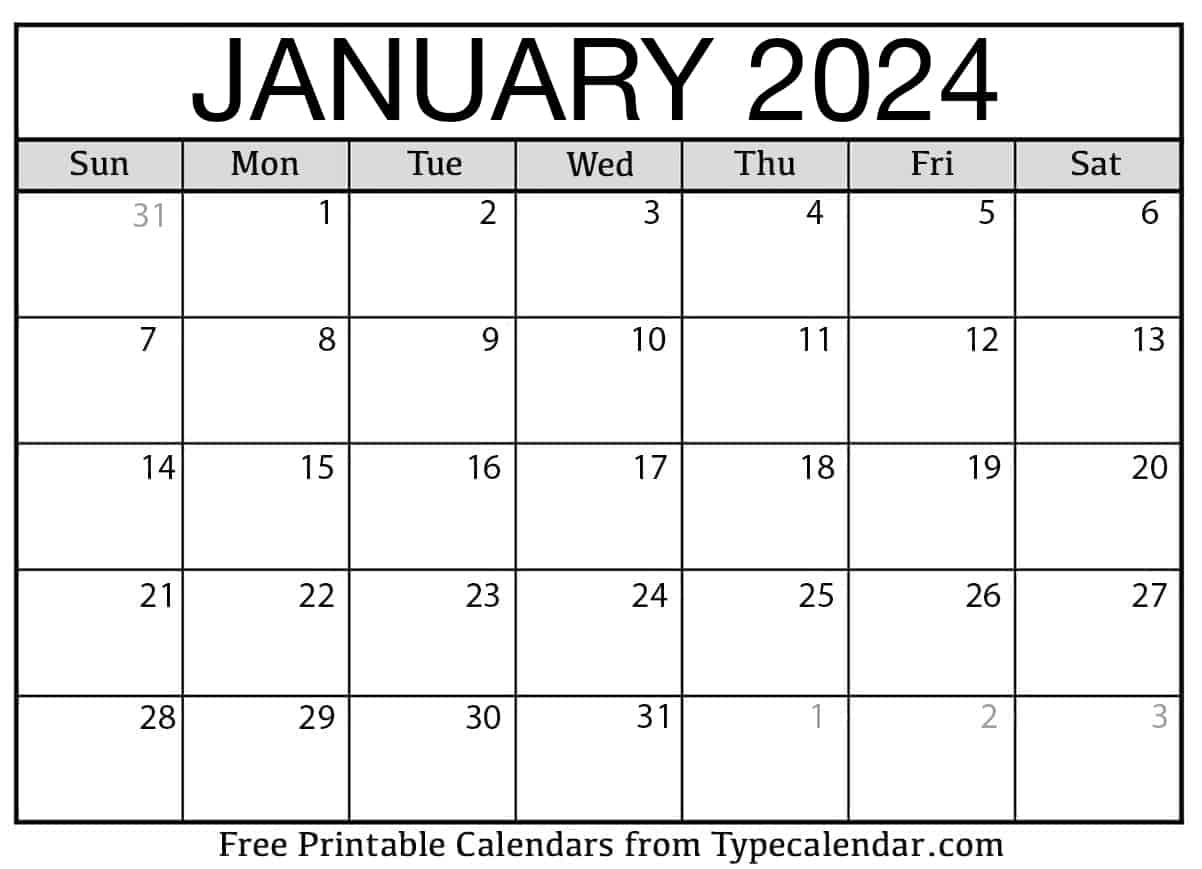 January 2024 Calendars Apache OpenOffice Templates