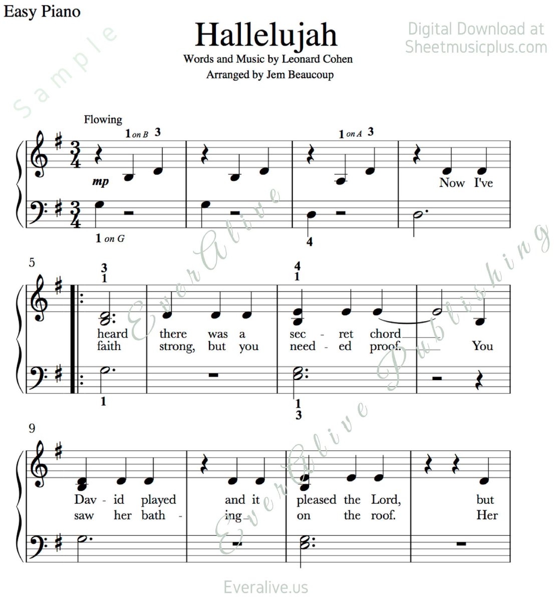 Jen Wilson X Hallelujah Easy Piano Sheet Music leonardcohen Hallelujah piano vocal music Download At Https t co ZIgIkbEthk Https t co zISZBp4oMe X