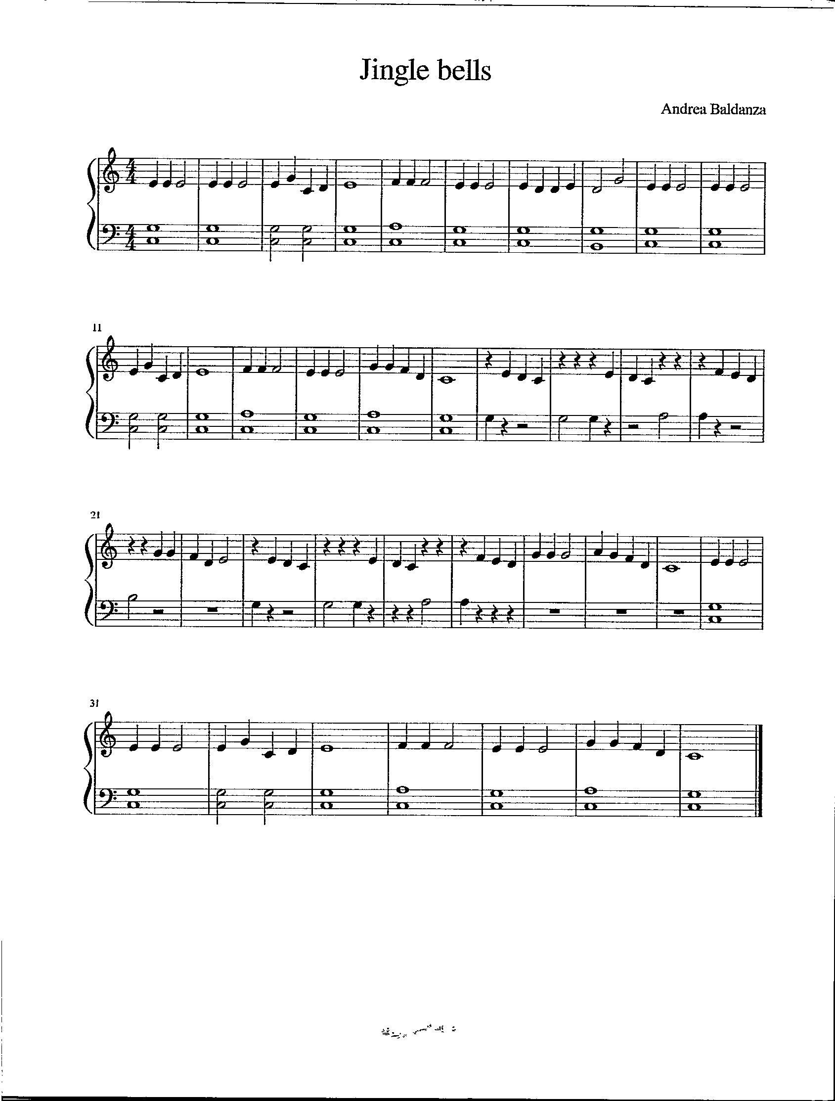 Jingle Bells Easy Digital Download Piano Solo Key Of C Etsy Jingle Bells Easy Digital Download Piano Solo Key Of C Etsy