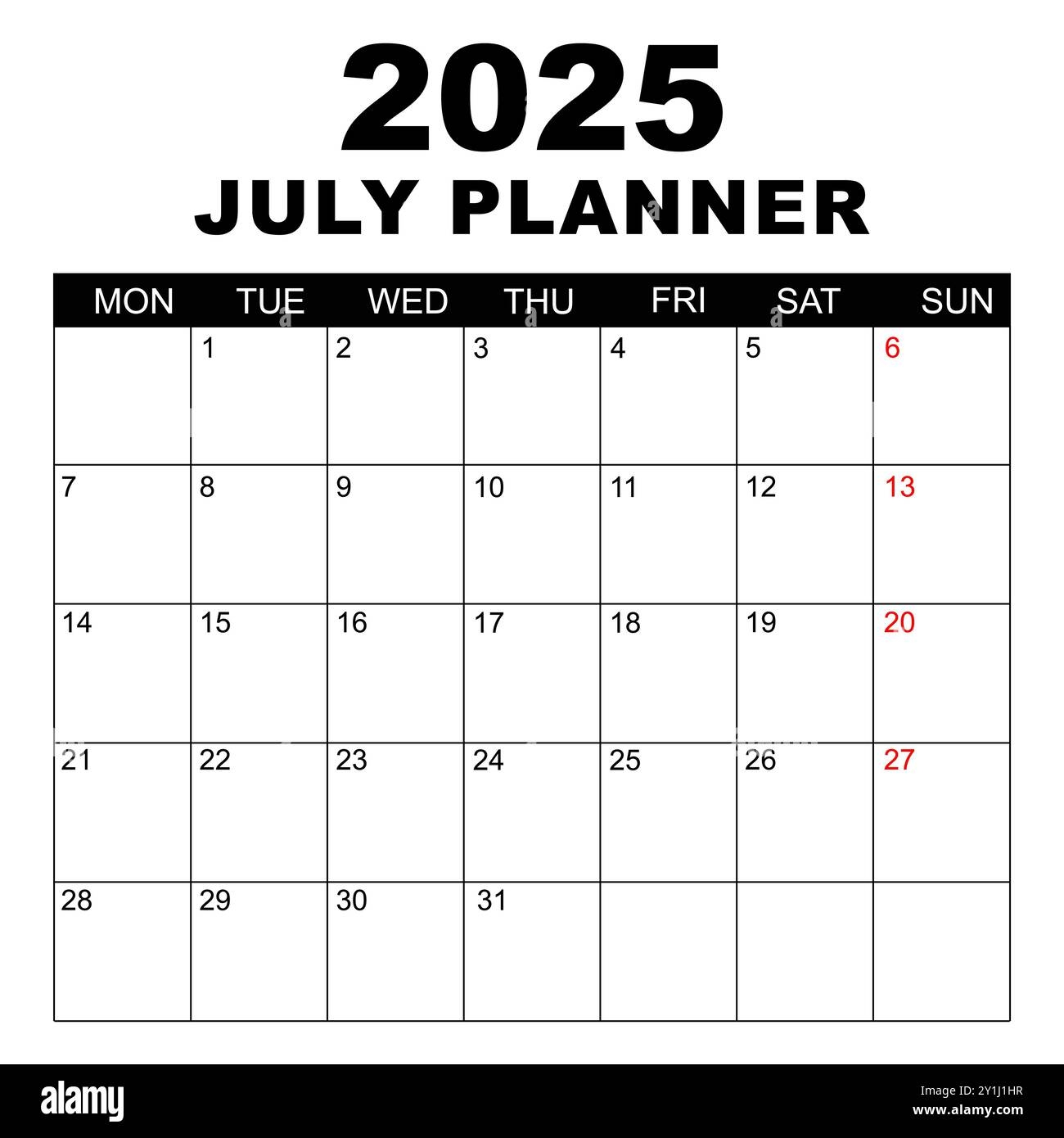 July 2025 Calendar Printable
