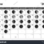 June 2025 Lunar Calendar Moon Cycles Stock Illustration 2213849555 