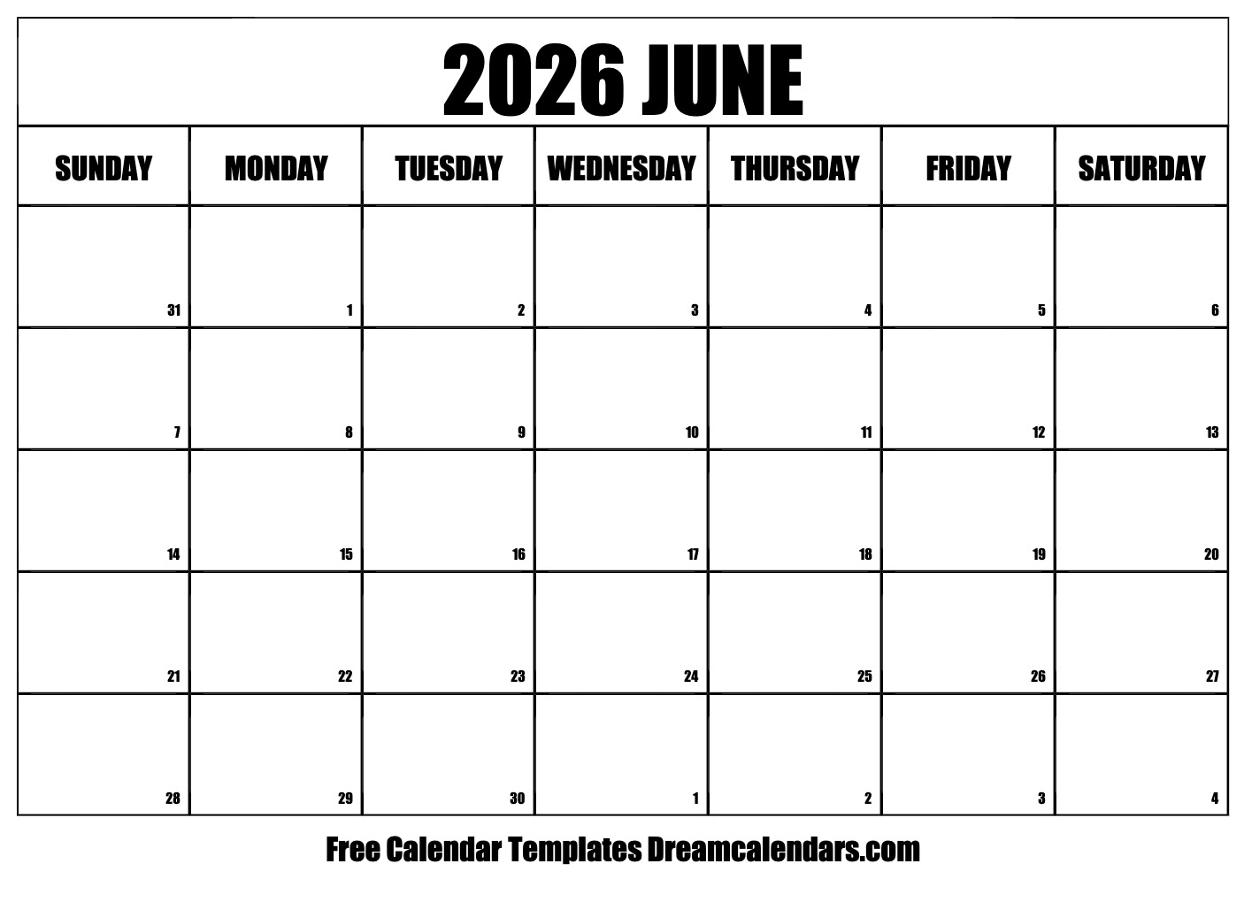 May June 2026 Calendar Excel May June 2026 Calendar Excel