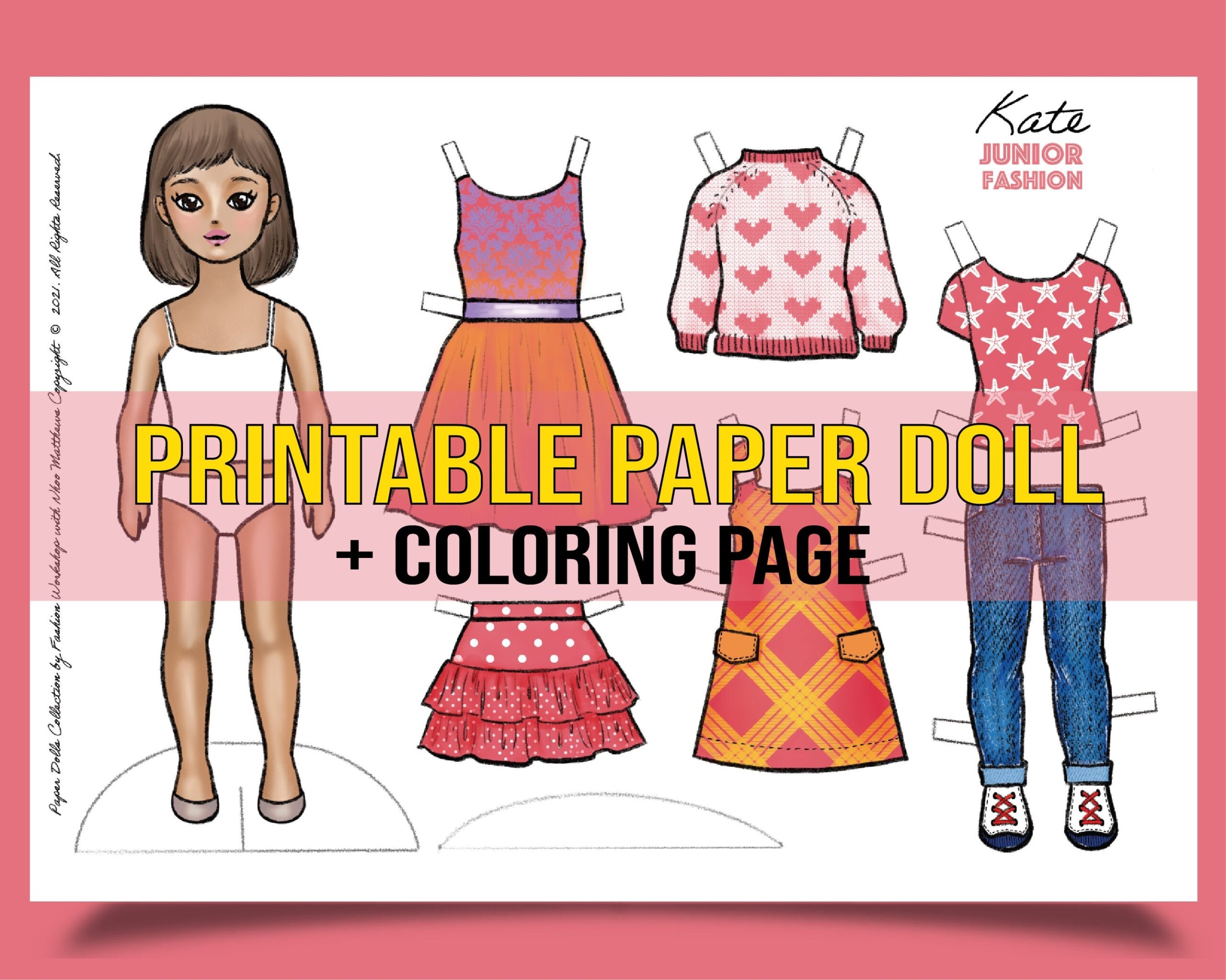 Free Printable Paper Doll Shirt Template
