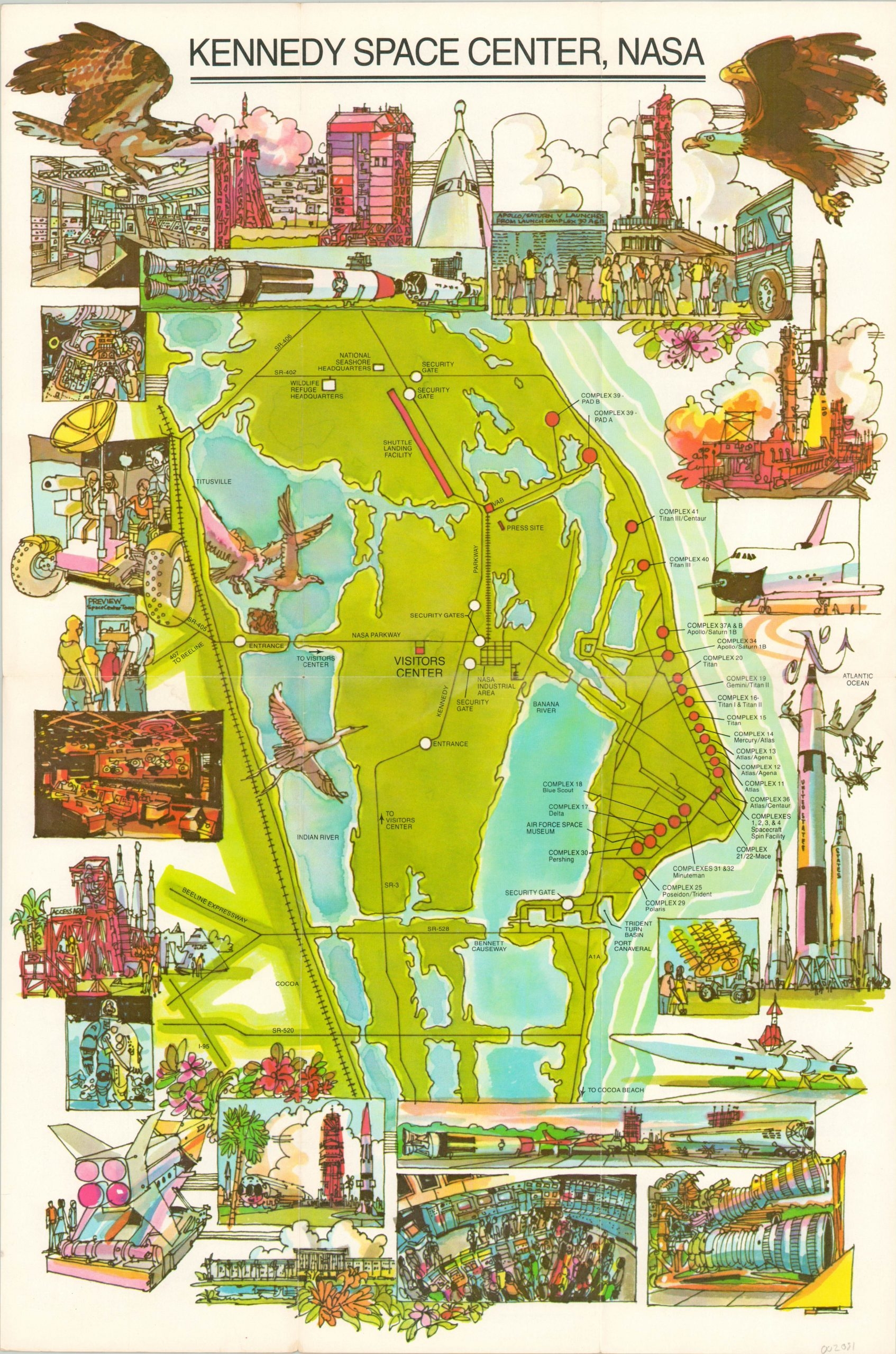 Kennedy Space Center Printable Map