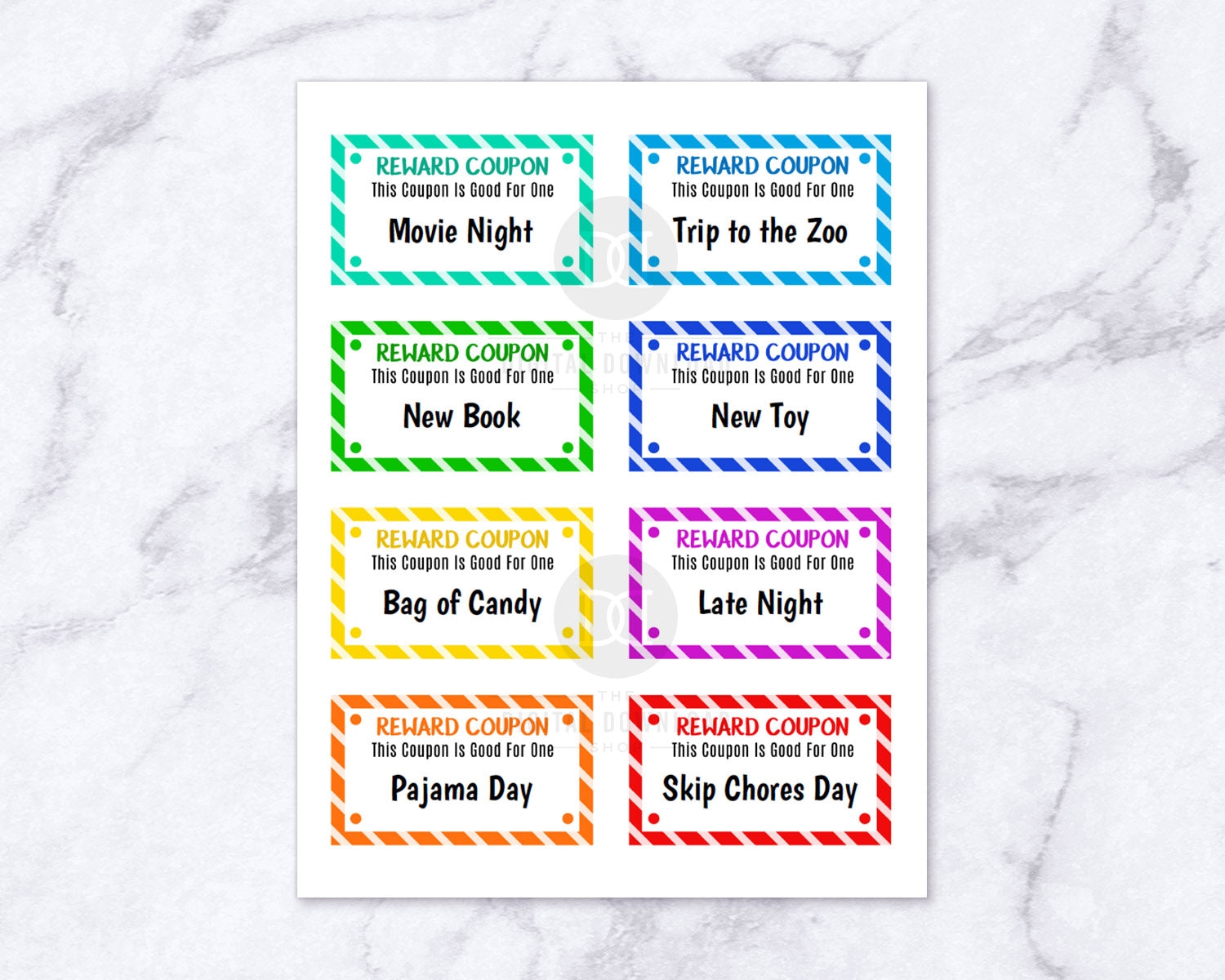 Kids Reward Tickets Editable Printable The Digital Download Shop Worksheets Library