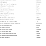 Kitchen Safety Worksheet WordMint