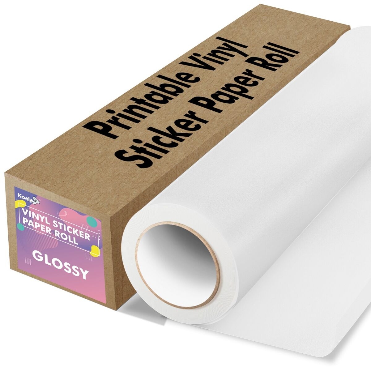 Koala Printable Vinyl Sticker Paper Roll For Inkjet Printer 13 InX32 8 FT Glossy EBay