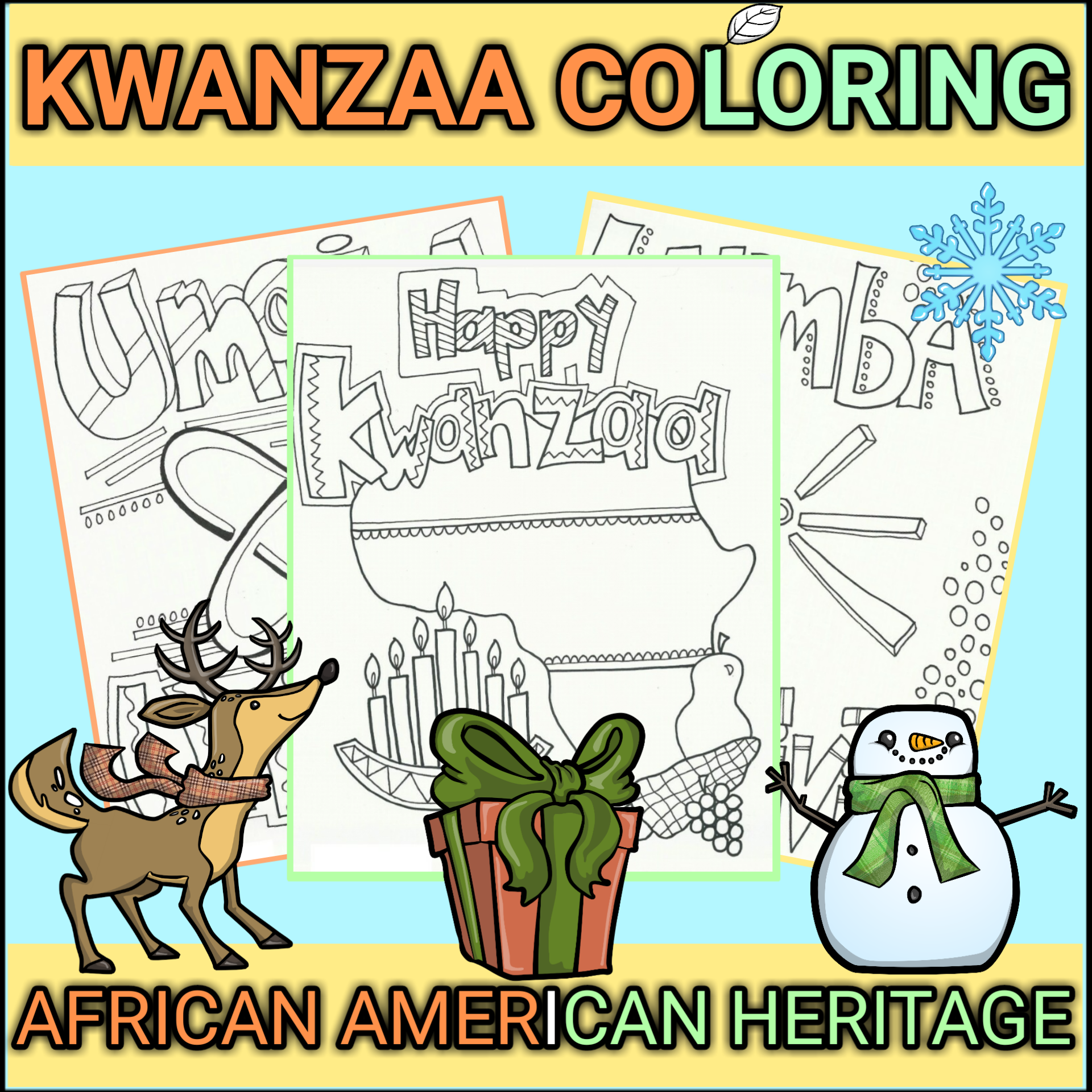 Free Printable Kwanzaa Worksheets