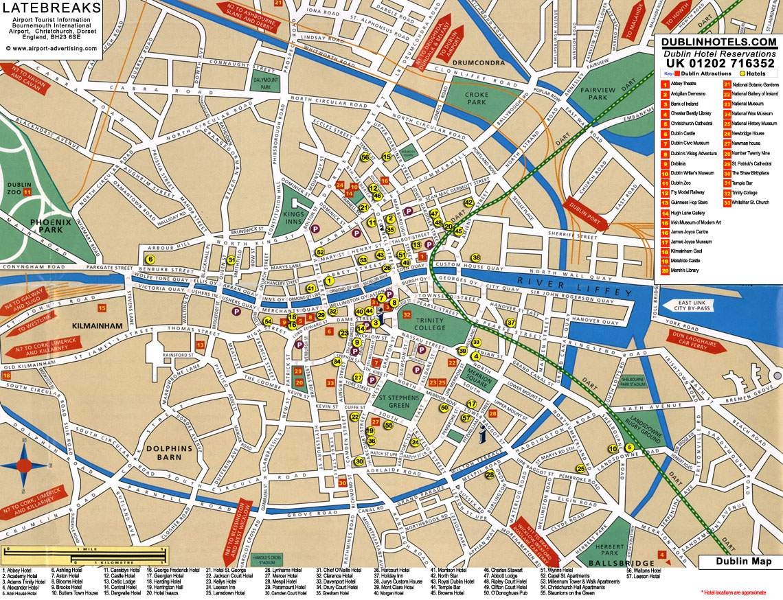 Large Dublin Maps For Free Download And Print High Resolution And Detailed Maps