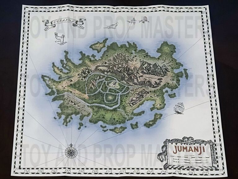 LARGE FINEST JUMANJI Film Replica Map Prop Welcome To The Jungle The Next Level Jack Black Professor Shelly Oberon Dr Smolder Dwayne Johnson Etsy