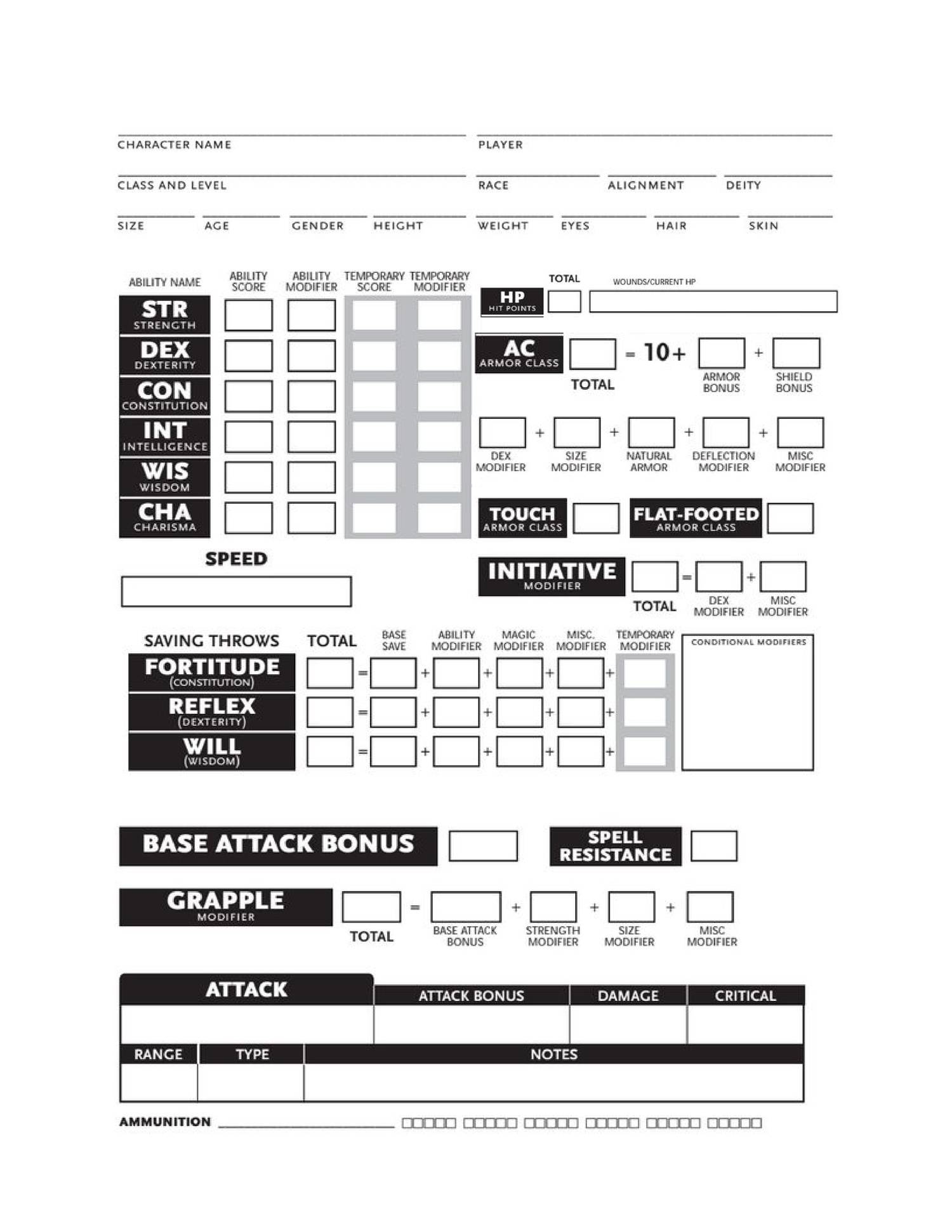 Large Print 3 5 Character Sheet pdf DocDroid Large Print 3 5 Character Sheet pdf DocDroid