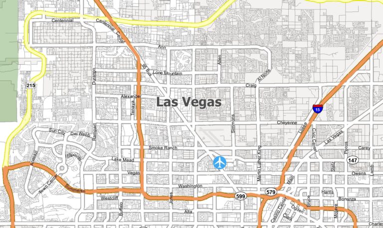 Las Vegas Map Nevada GIS Geography