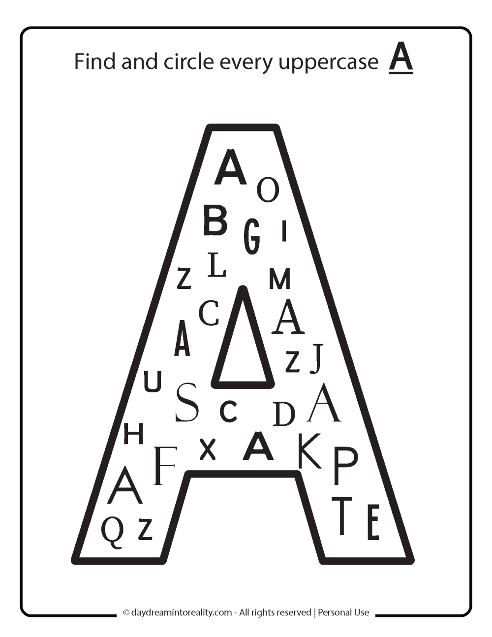 Letter A Printable Worksheets Free Letter A Printable Worksheets Free