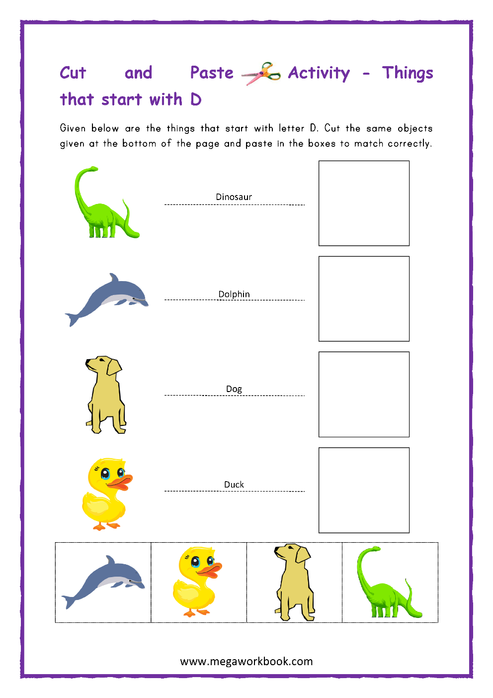 Letter D Worksheets Printable