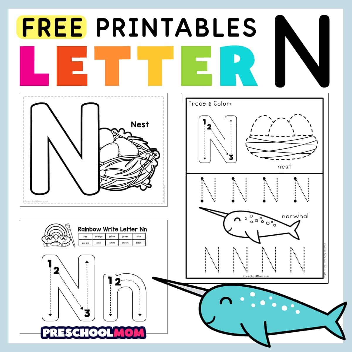 Letter N Preschool Printables Preschool Mom Letter N Preschool Printables Preschool Mom