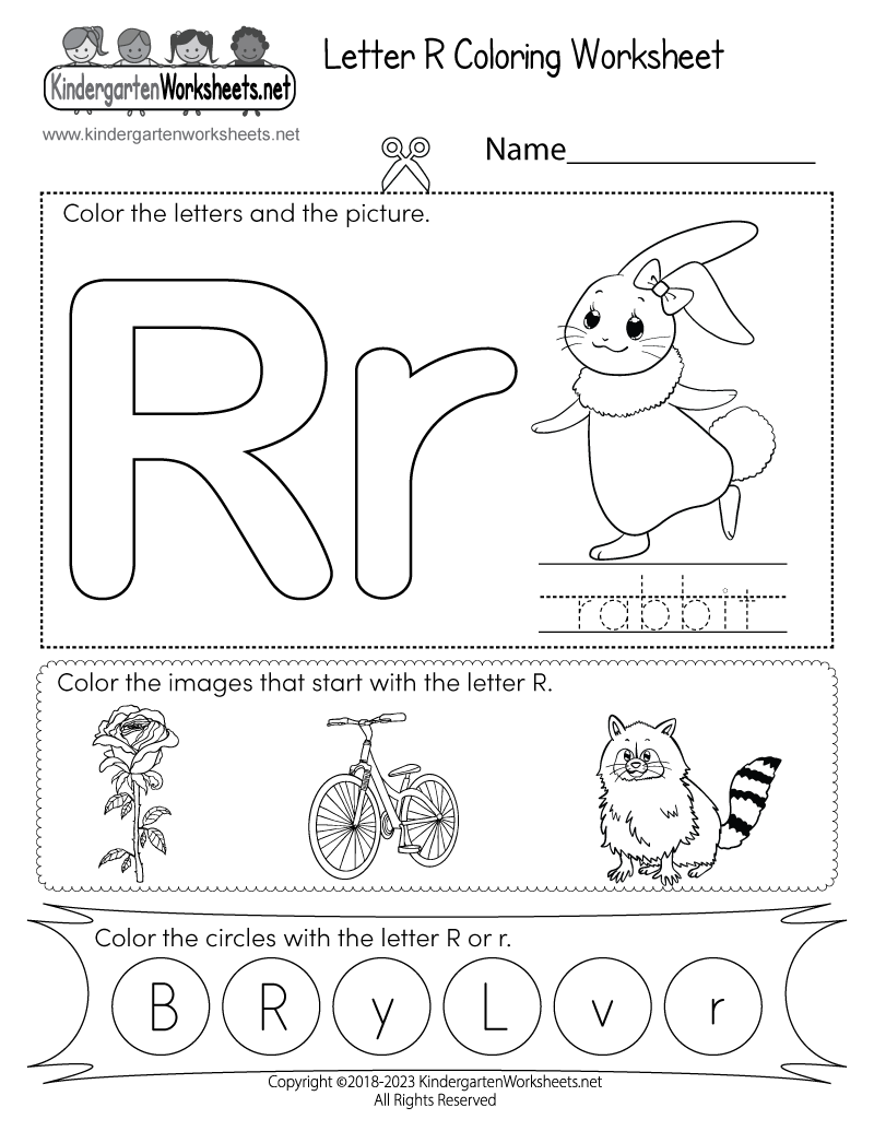 Letter R Coloring Worksheet Free Printable Digital U0026 PDF Letter R Coloring Worksheet Free Printable Digital U0026 PDF