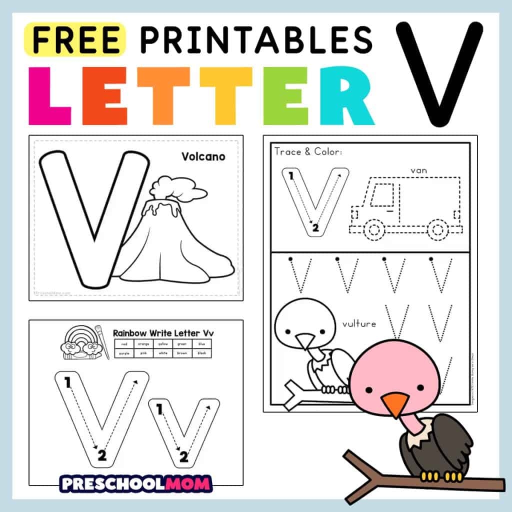 Letter V Preschool Printables Preschool Mom Letter V Preschool Printables Preschool Mom