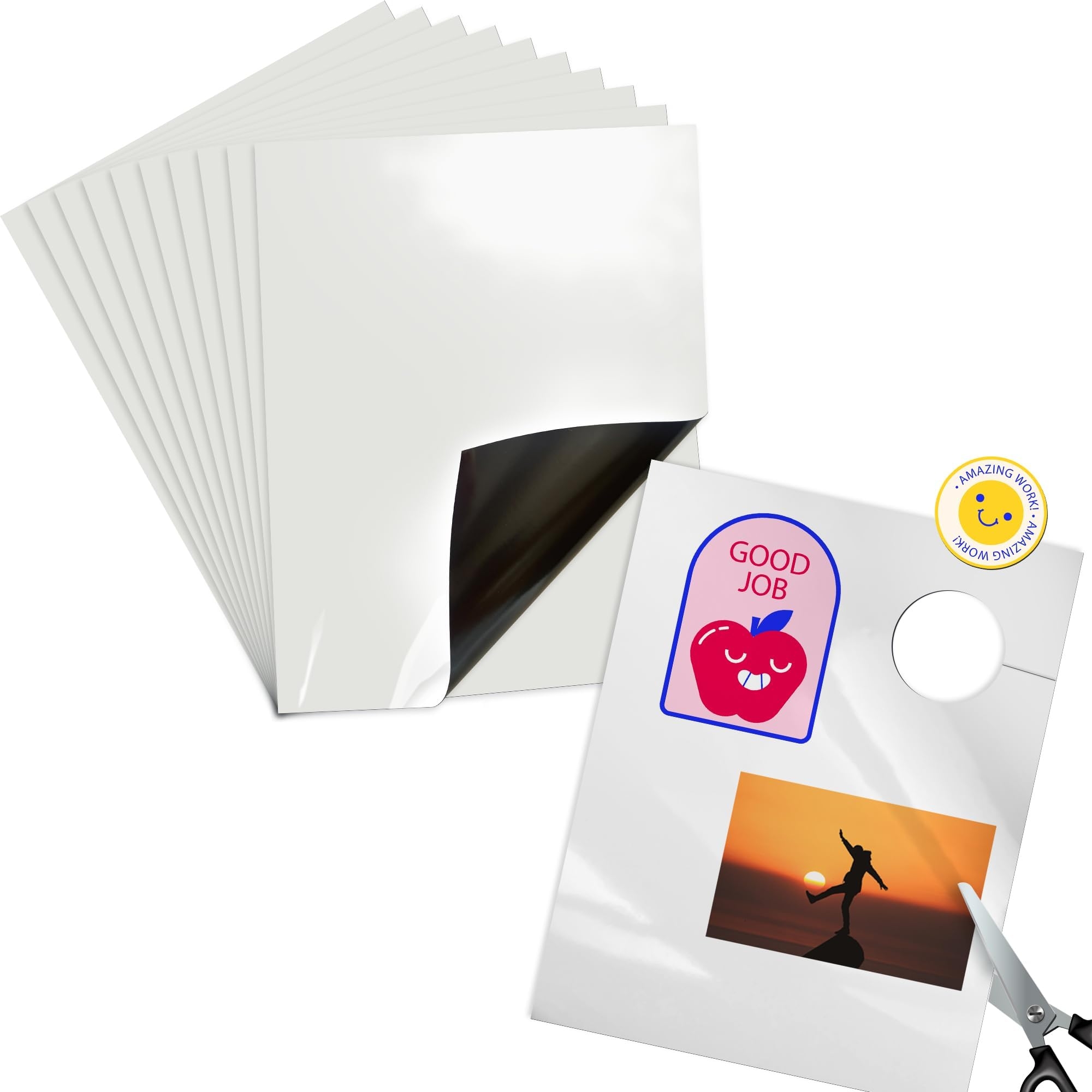 Magnetic Sheets Mr Label 10 Sheets 8 5 x11 Matte Printable Printable Magnetic Sheets 8 5 X 11 Inkjet