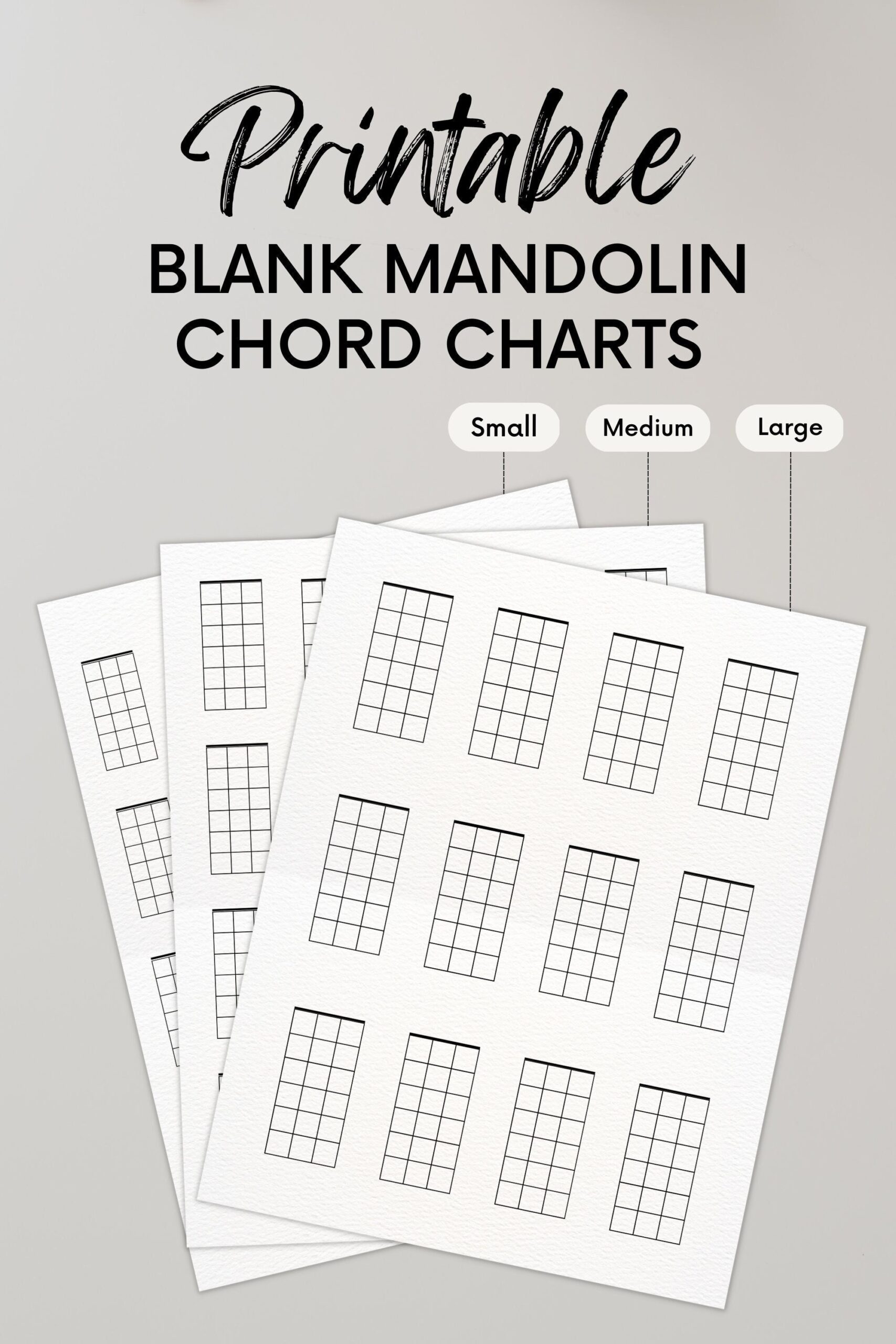 Mandolin Chord Charts For Beginners Printable Blank Diagrams PDF Etsy Ireland