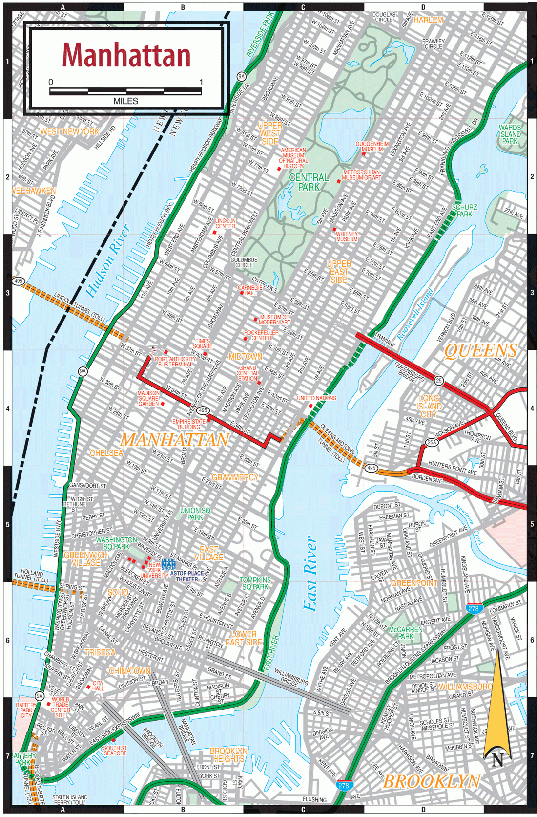 Manhattan Street Map Printable