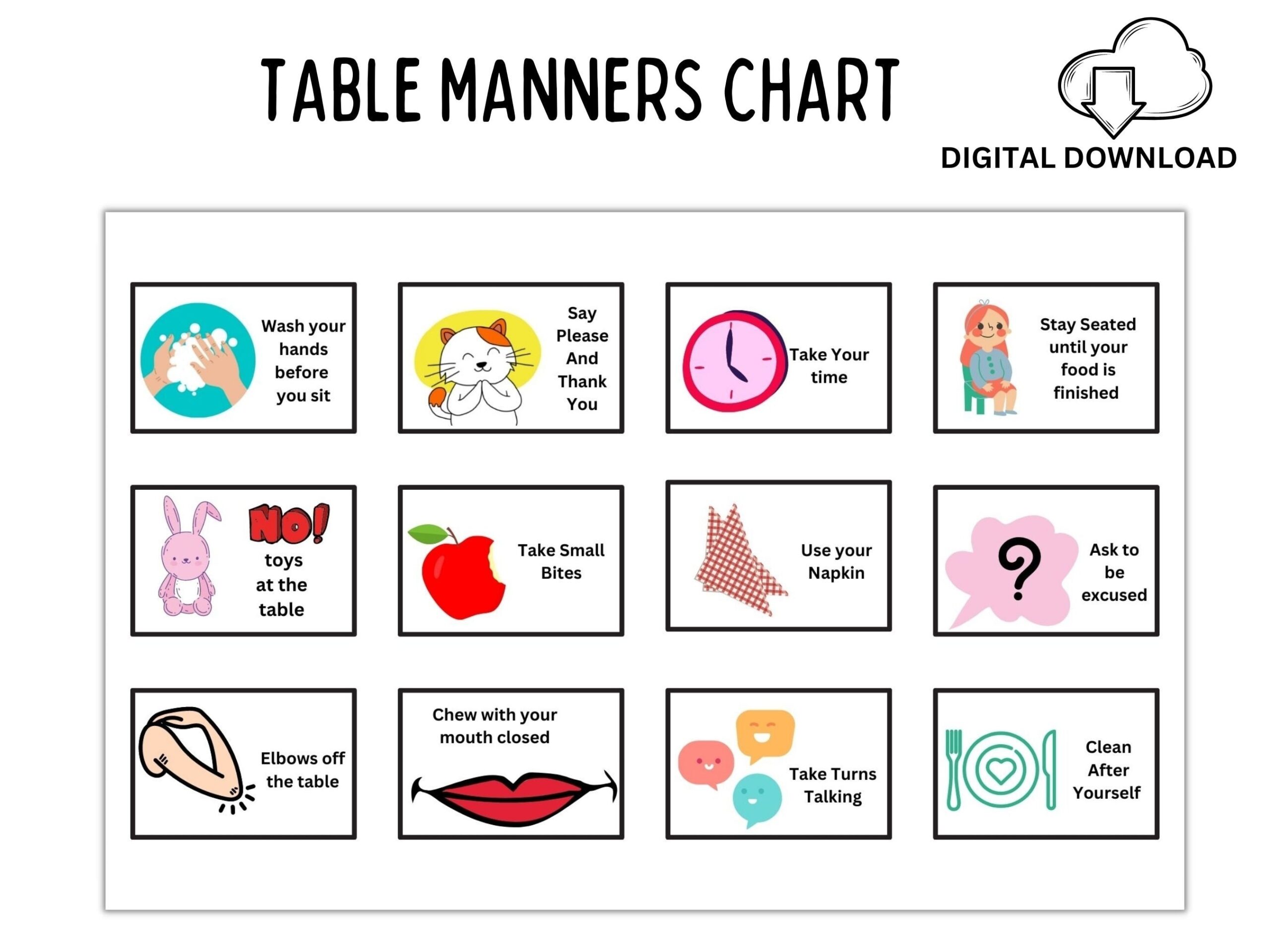 Free Printable Good Manners Worksheets Pdf
