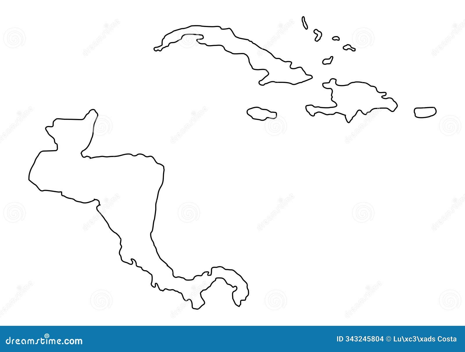 Map Central America Black White Stock Illustrations 852 Map Central America Black White Stock Illustrations Vectors Clipart Dreamstime