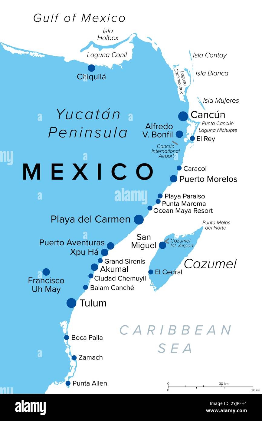 Map Cozumel Island Mexico Hi res Stock Photography And Images Alamy