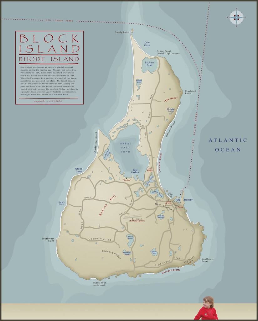 Map Of Block Island RI This Map Is In The Same Series As Flickr